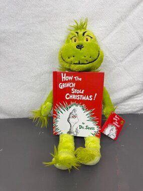 How The Grinch Stole Christmas Plush With Book By Dr. Seuss Collectible Gift Set